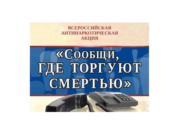 Второй этап ежегодной общероссийской антинаркотической акции «Сообщи, где торгуют смертью!» стартовал на Вологодчине.