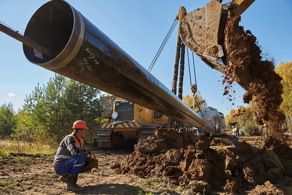 В Устюженском округе началось строительство газопровода-отвода.