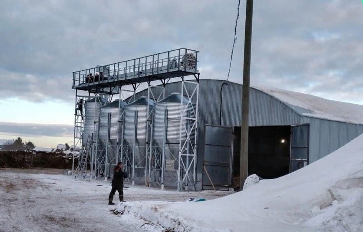 Новый комбикормовой завод запустили в ООО «Нива» Тотемского округа.