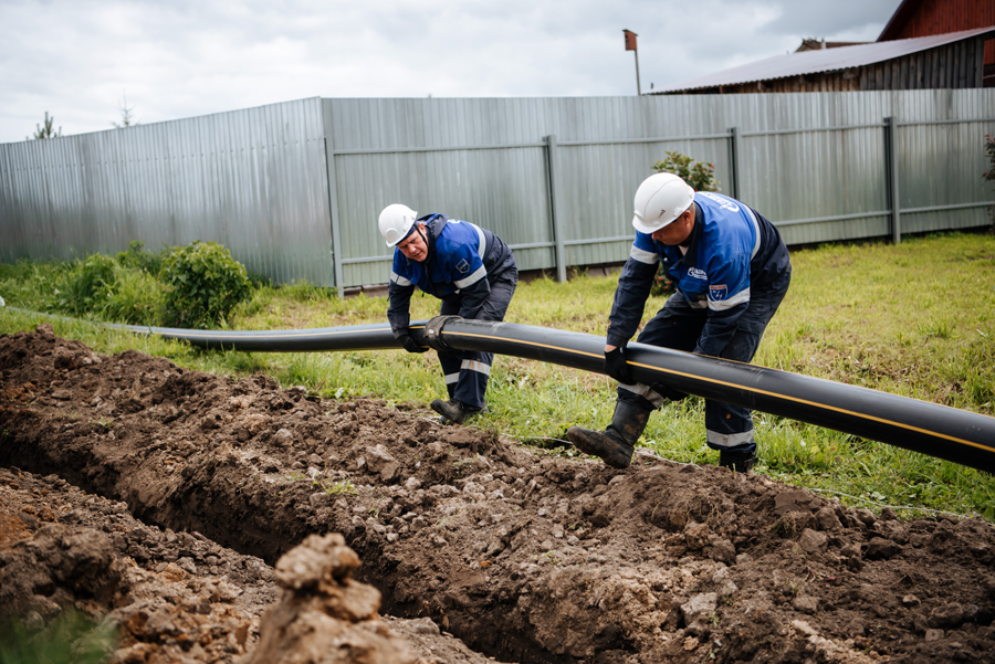 В Липином Бору Вашкинского округа подключили сетевой природный газ.