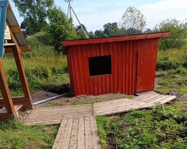 Благоустройство места для полоскания ул.Заречная, с.Кичменгский Городок​​​​​.