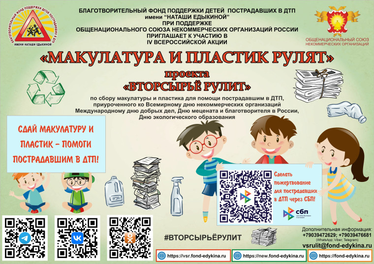 БЛАГОТВОРИТЕЛЬНЫЙ ФОНД ПОДДЕРЖКИ ДЕТЕЙ ПОСТРАДАВШИХ В ДТП ИМЕНИ «НАТАШИ ЕДЫКИНОЙ» ПРИ ПОДДЕРЖКЕ ОБЩЕНАЦИОНАЛЬНОГО СОЮЗА НЕКОММЕРЧЕСКИХ ОРГАНИЗАЦИЙ РОССИИ ПРИГЛАШАЕТ К УЧАСТИЮ В IV ВСЕРОССИЙСКОЙ АКЦИИ. БЛАГОТВОРИТЕЛЬНЫЙ ФОНД ПОДДЕРЖКИ ДЕТЕЙ ПОСТРАДАВШИХ В ДТП ИМЕНИ «НАТАШИ ЕДЫКИНОЙ» ПРИ ПОДДЕРЖКЕ ОБЩЕНАЦИОНАЛЬНОГО СОЮЗА НЕКОММЕРЧЕСКИХ ОРГАНИЗАЦИЙ РОССИИ ПРИГЛАШАЕТ К УЧАСТИЮ В IV ВСЕРОССИЙСКОЙ АКЦИИ.